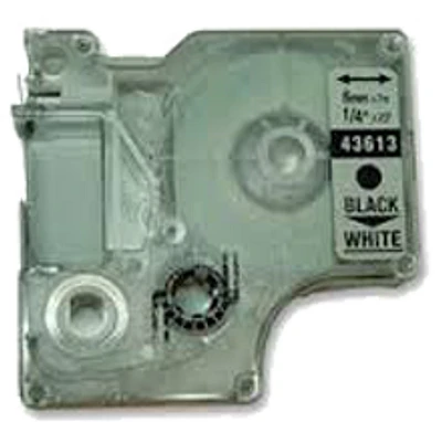 DYMO Label Tape Black on White