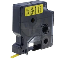 DYMO 43618 Label Tape Black on Yellow