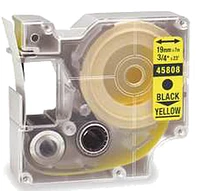 DYMO 45808 Label Tape Black on Yellow