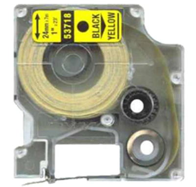 DYMO 53718 Label Tape Black on Yellow