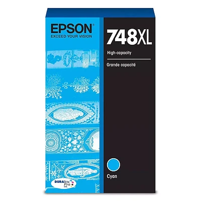 ~Brand New Original Epson T748XL220 Cyan INK / INKJET Cartridge