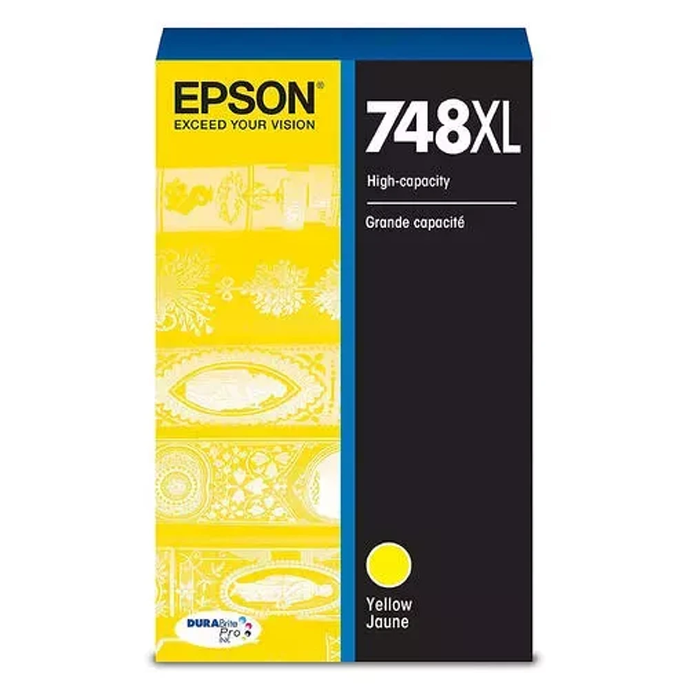 ~Brand New Original Epson T748XL420 Yellow INK / INKJET Cartridge