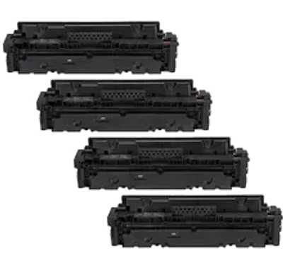 HP 414X (414X) Laser Toner Cartridge Set High Yield Black Cyan Magenta Yellow With Chip