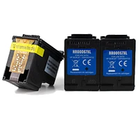 HP DT-67XL Eco-Saver Black High Yield INK / INKJET Cartridge 3PK Combo Pack