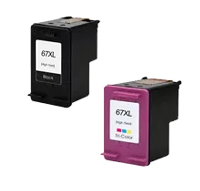 HP 67XL INK / INKJET Cartridge Set Black Tri-Color