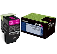 ~Brand New Original LEXMARK 70C1HM0 High Yield Laser Toner Cartridge Magenta