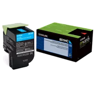 ~Brand New Original Lexmark 80C1SC0 Laser Toner Cartridge Cyan