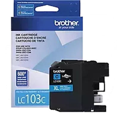 Brand New Original Brother LC-103C Ink / Inkjet Cartridge High Yield - Cyan