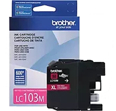 Brand New Original Brother LC-103M Ink / Inkjet Cartridge High Yield - Magenta