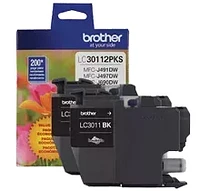 Brand New Original Brother LC-3011BK Ink / Inkjet Cartridge - Pack of 2 - Black