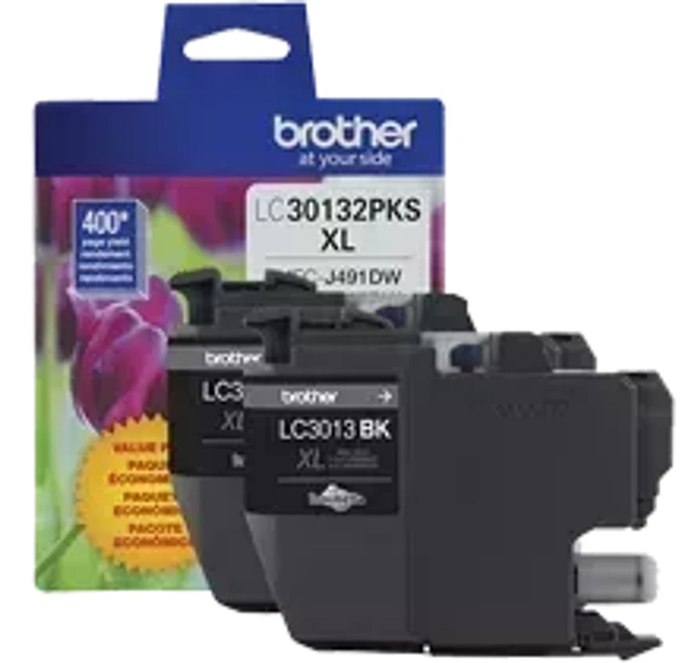 Brand New Original Brother LC-3013BK Ink / Inkjet Cartridge High Yield - Pack of 2 - Black