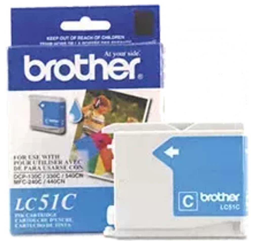 Brand New Original Brother LC-51C Ink / Inkjet Cartridge - Cyan