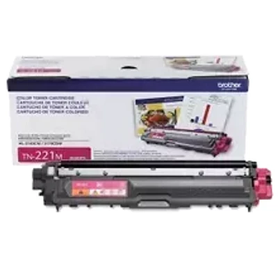 Brand New Original Brother TN-221M Laser Toner Cartridge - Magenta