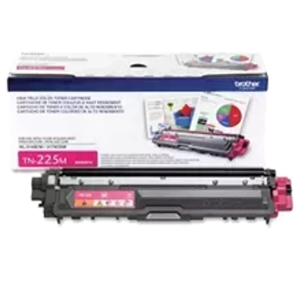 Brand New Original Brother TN-225M Laser Toner Cartridge - High Yield - Magenta