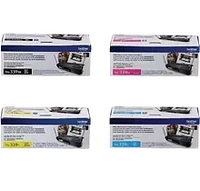 Brand New Original Brother TN-339 Laser Toner Cartridge Set - Super High Yield - Black Cyan Magenta Yellow