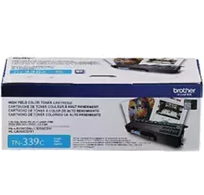 Brand New Original Brother TN-339C Laser Toner Cartridge - Super High Yield - Cyan