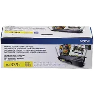 Brand New Original Brother TN-339Y Laser Toner Cartridge - Super High Yield - Yellow