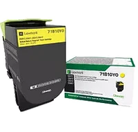 ~Brand New Original LEXMARK 71B1HY0 High Yield Laser Toner Cartridge Yellow