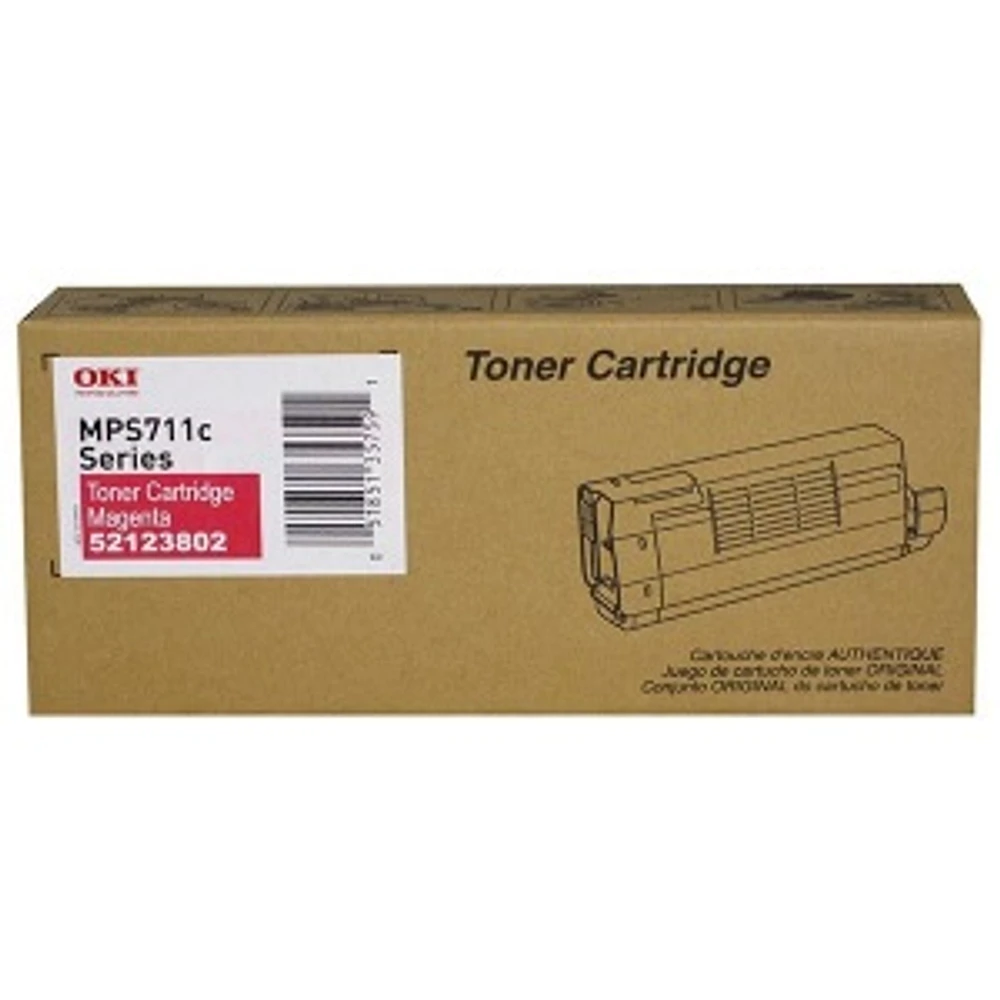 ~Brand New Original Okidata 52123802 Magenta Laser Toner Cartridge