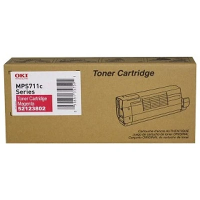 ~Brand New Original Okidata 52123802 Magenta Laser Toner Cartridge