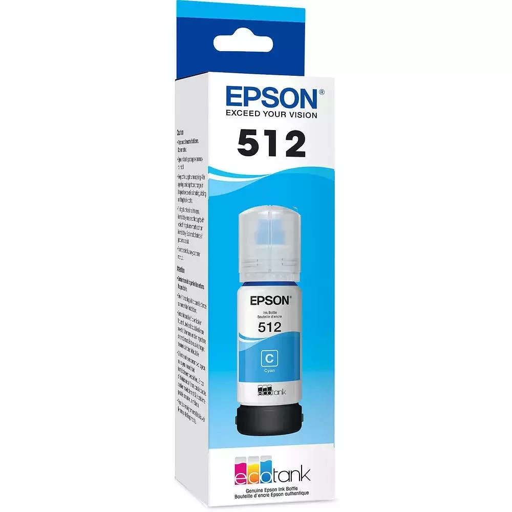 ~Brand New Original Epson T512220-S INK Bottle Dye Cyan