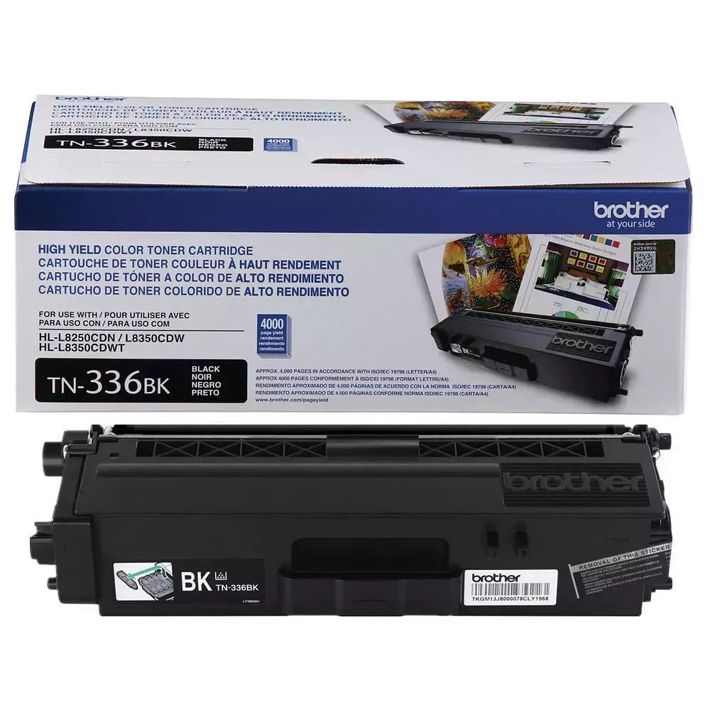 Brand New Original Brother TN-336BK Laser Toner Cartridge - High Yield - Black