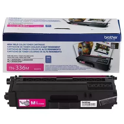 Brand New Original Brother TN-336M Laser Toner Cartridge - High Yield - Magenta