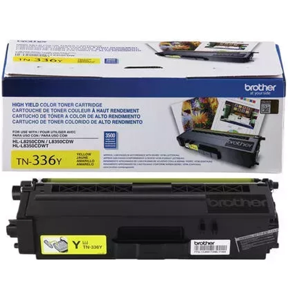 Brand New Original Brother TN-336Y Laser Toner Cartridge - High Yield - Yellow