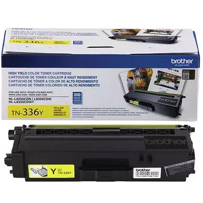 Brand New Original Brother TN-336Y Laser Toner Cartridge - High Yield - Yellow