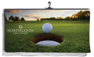 Oversized Golf Towels in Microfiber Dri-Lite Terry with Black Swivel Hook