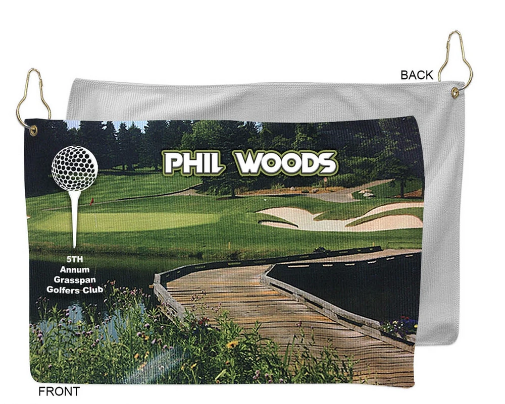 Personalized Microfiber Dri-Lite Terry Golf Towels (No-Fold)