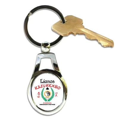 Pewter Oval Keychain