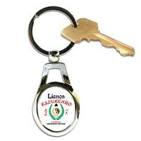 Pewter Oval Keychain