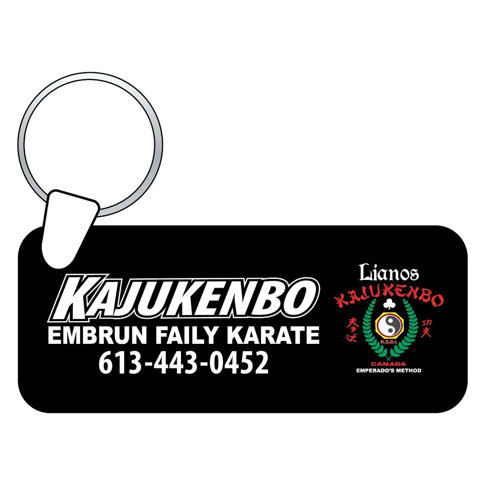 Rectangular Aluminum Keychain