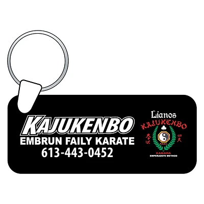 Rectangular Aluminum Keychain