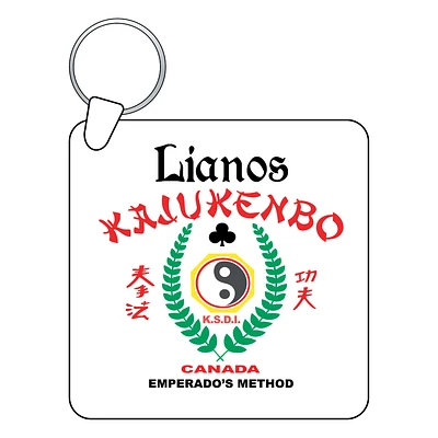 Square Plastic Keychain