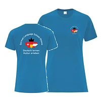 German Language School ATC1000 Ladies TShirt (Sapphire)