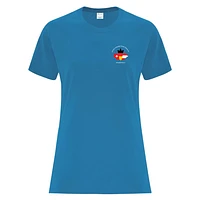 German Language School ATC1000 Ladies TShirt (Sapphire)