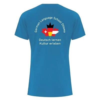 German Language School ATC1000 Ladies TShirt (Sapphire)