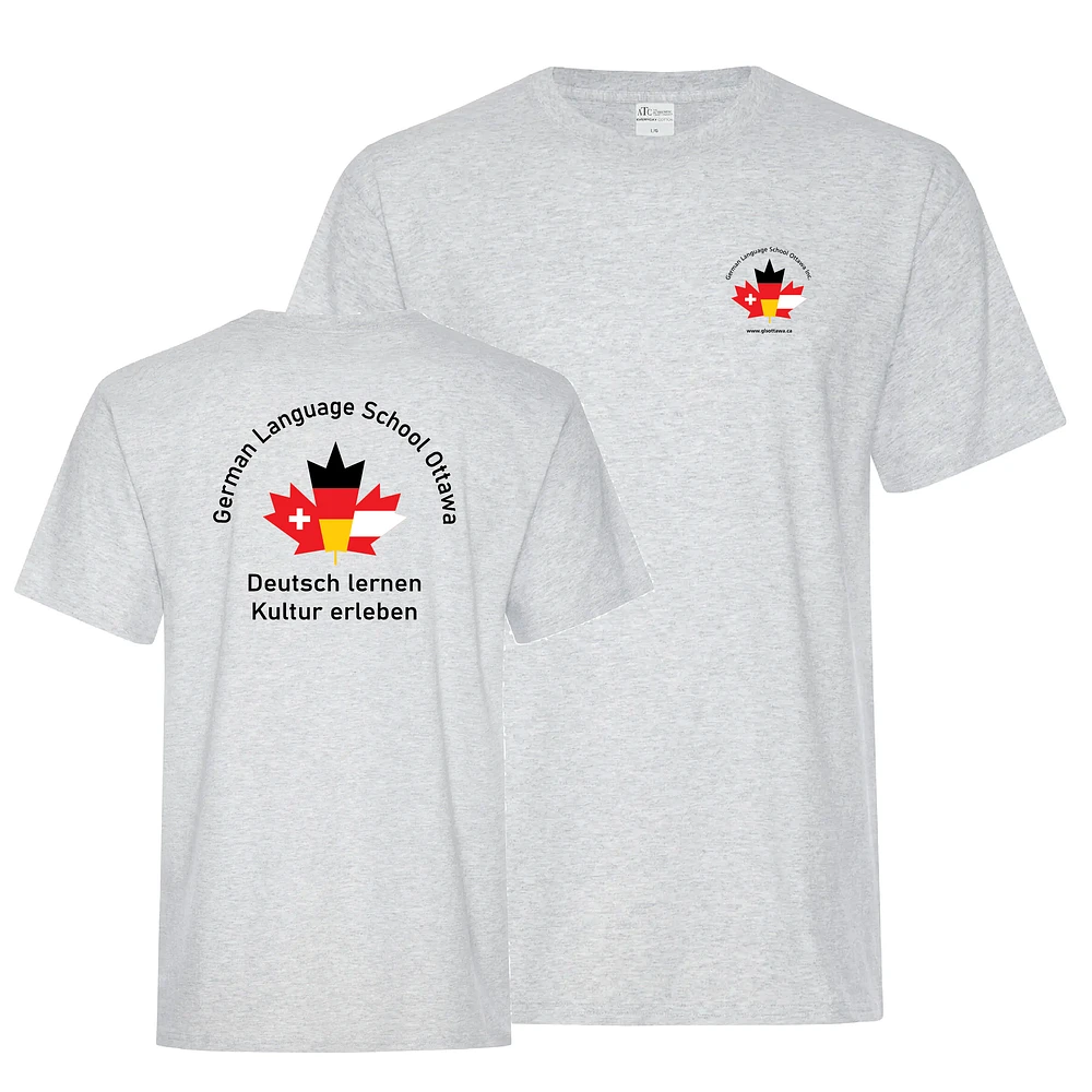 German Language School ATC1000 Unisex TShirt (Ash Grey)