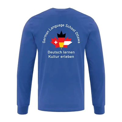 German Language School ATC1015 Unisex Long Sleeve TShirt (Royal)