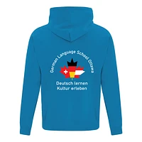 German Language School ATCY2500 Unisex Hooded Sweatshirt (Sapphire)