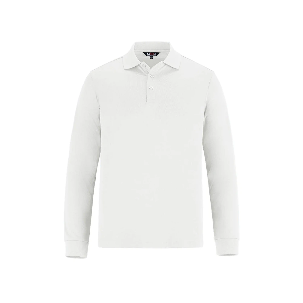 S05737 Birdie Mens Long Sleeve Pique Mesh Polo