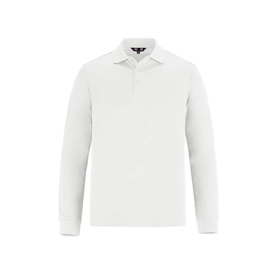 S05737 Birdie Mens Long Sleeve Pique Mesh Polo