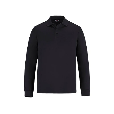 S05737 Birdie Mens Long Sleeve Pique Mesh Polo