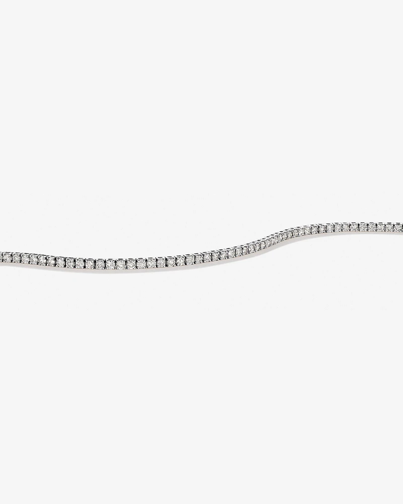 2.46 Carat TW Diamond Tennis Bracelet in 10kt White Gold