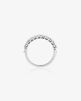 10 Stone Wedding Band with .90 Carat TW Diamonds in 14kt White Gold