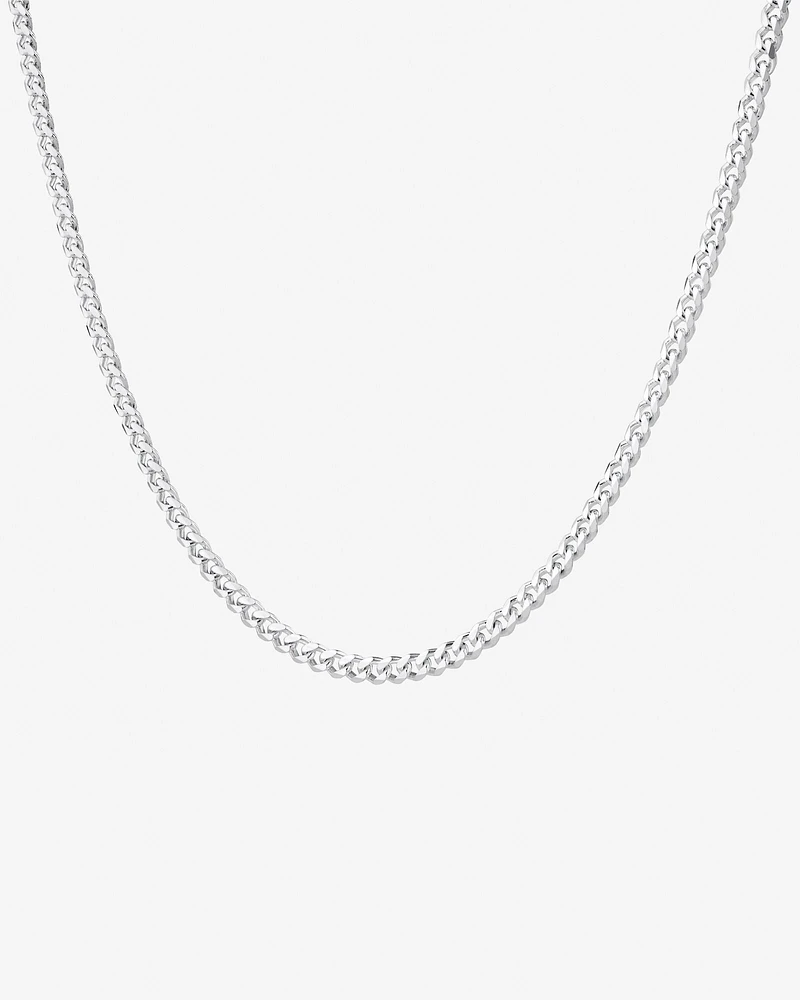 55cm (22") 4.3mm Width Curb Chain in Sterling Silver