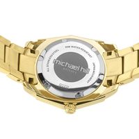 Ladies Mother of Pearl Watch with 0.25 Carat TW of Diamonds in Gold Tone Stainless Steel