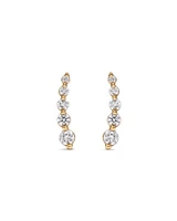 Ear Climbers with 0.25 Carat TW of Diamonds in 10kt Yellow Gold